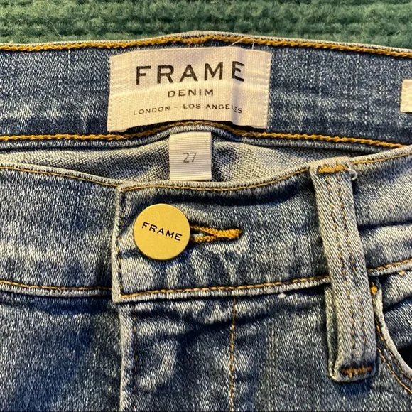 Aritzia Frame Denim Blue Jeans Size 27 - Picture 2 of 3